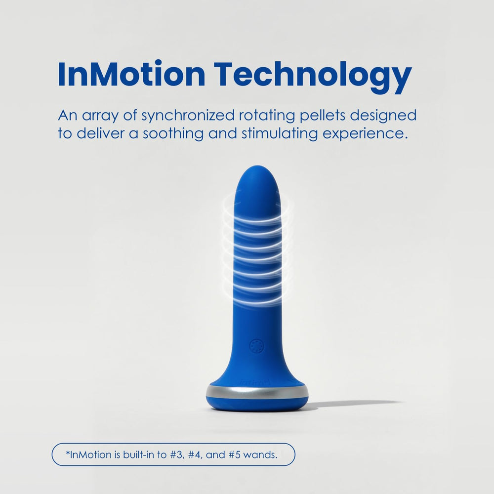 VWELL Inmotion wands show five graduated sizes for adaptable length and girth options.