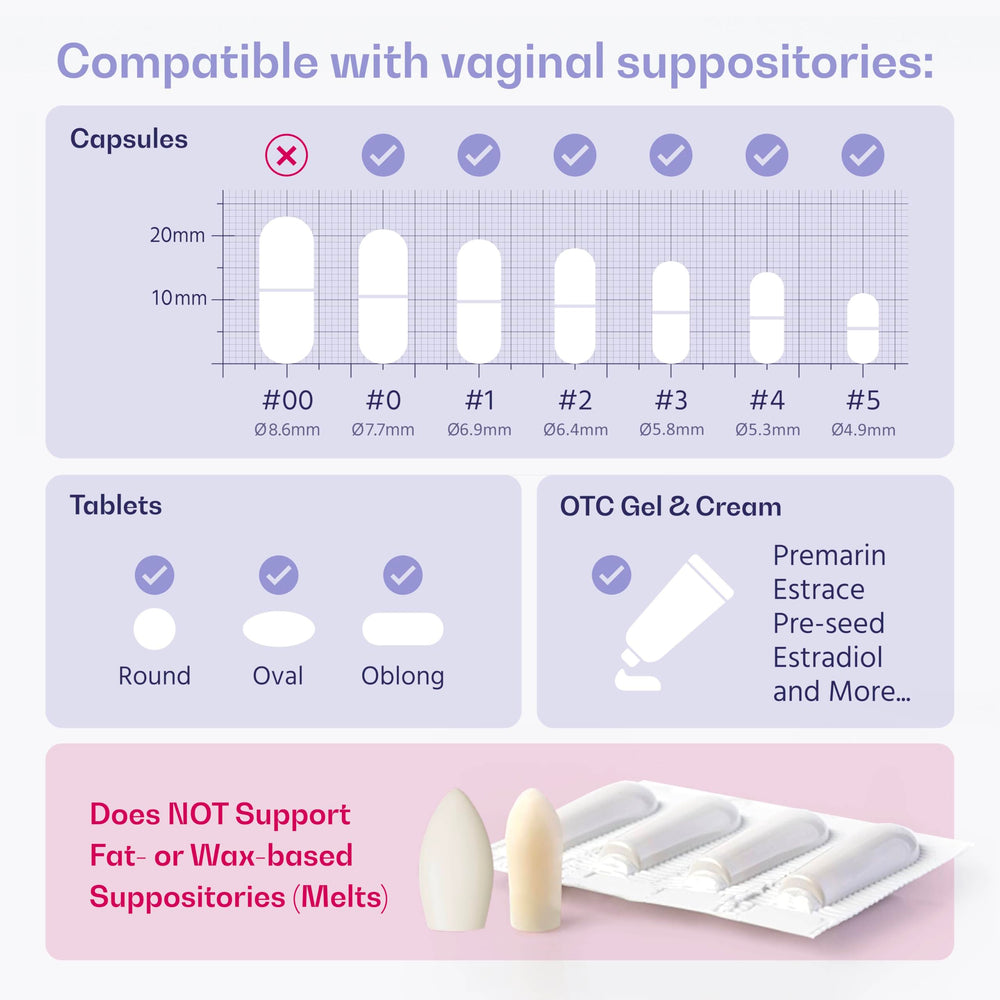 VWELL MaxComfort four-petal insert design aids secure placement of capsules.