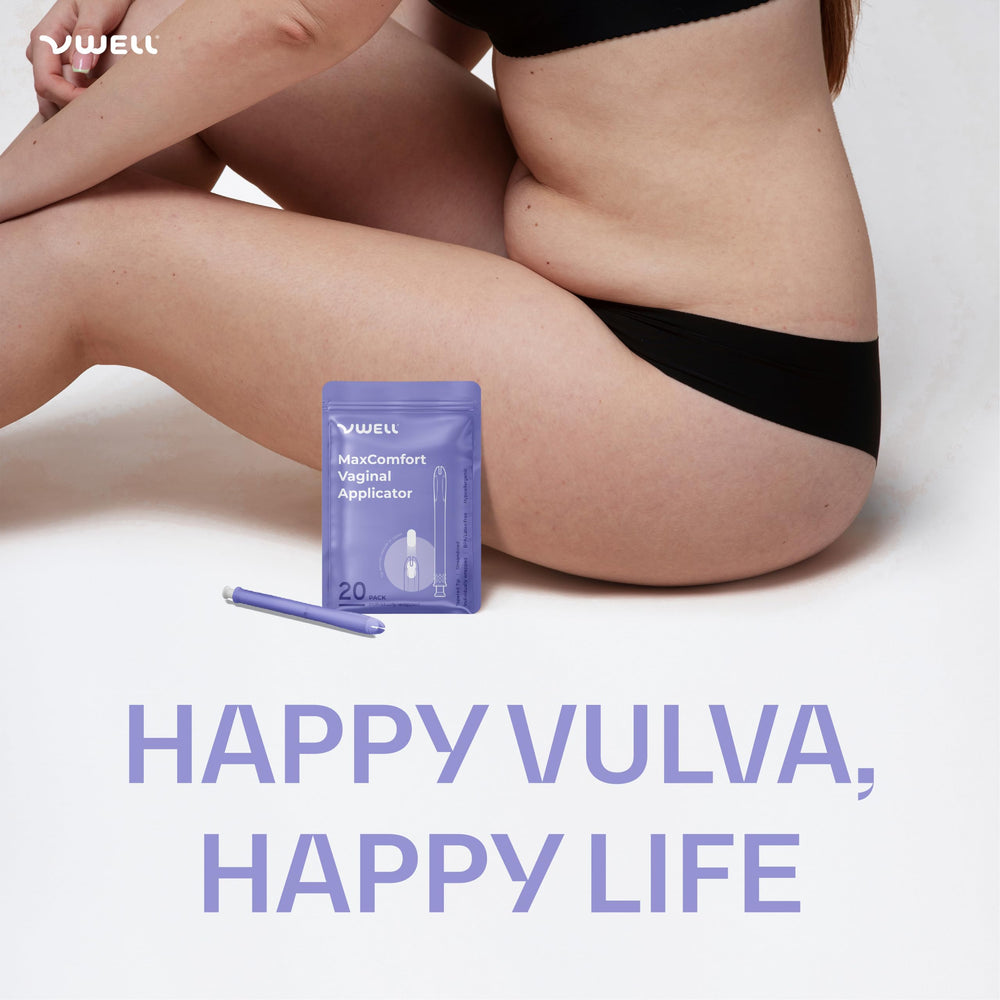 VWELL MaxComfort universal applicator suits gels, creams, capsules, and tablets.
