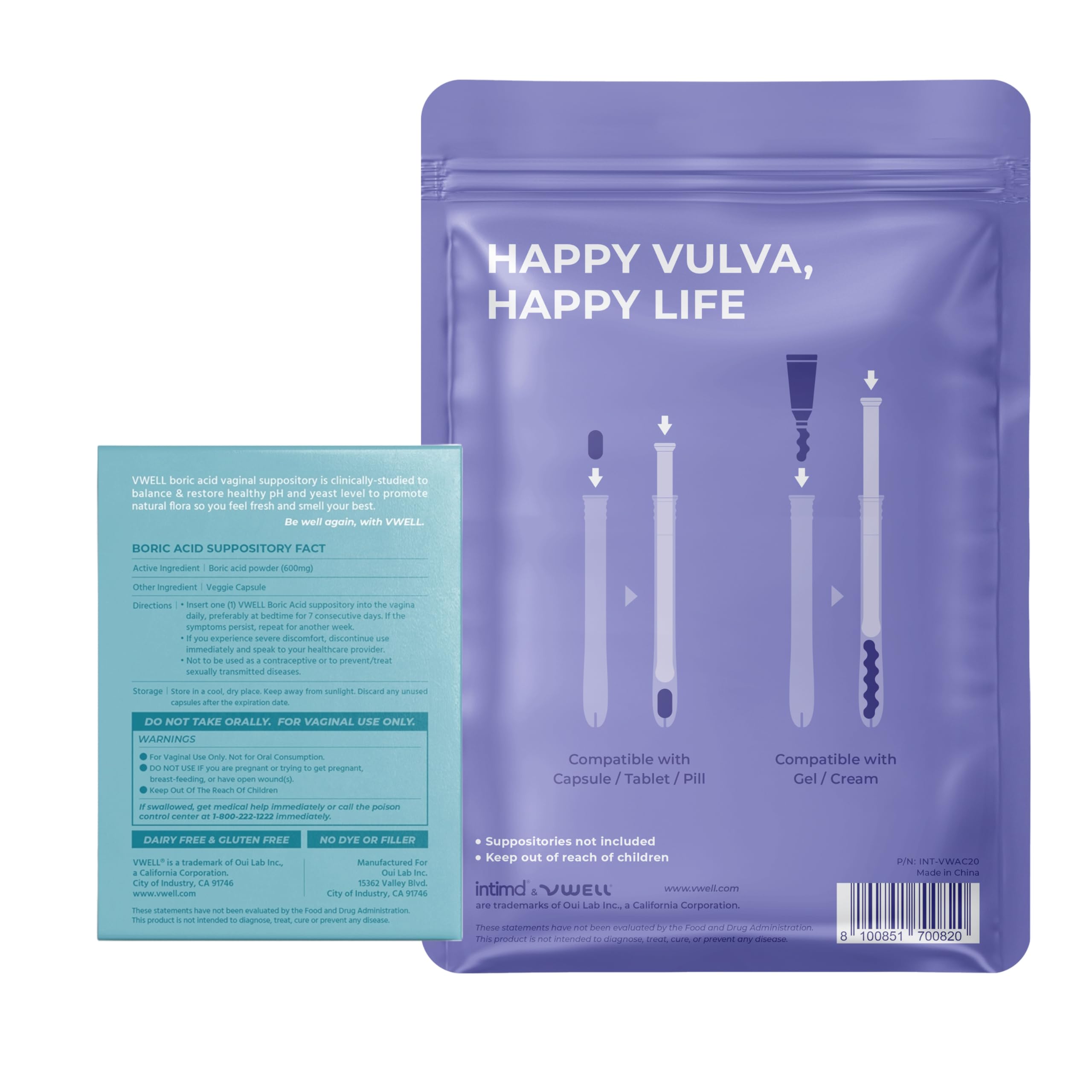 VWELL travel-friendly packaging supports discreet use anywhere.