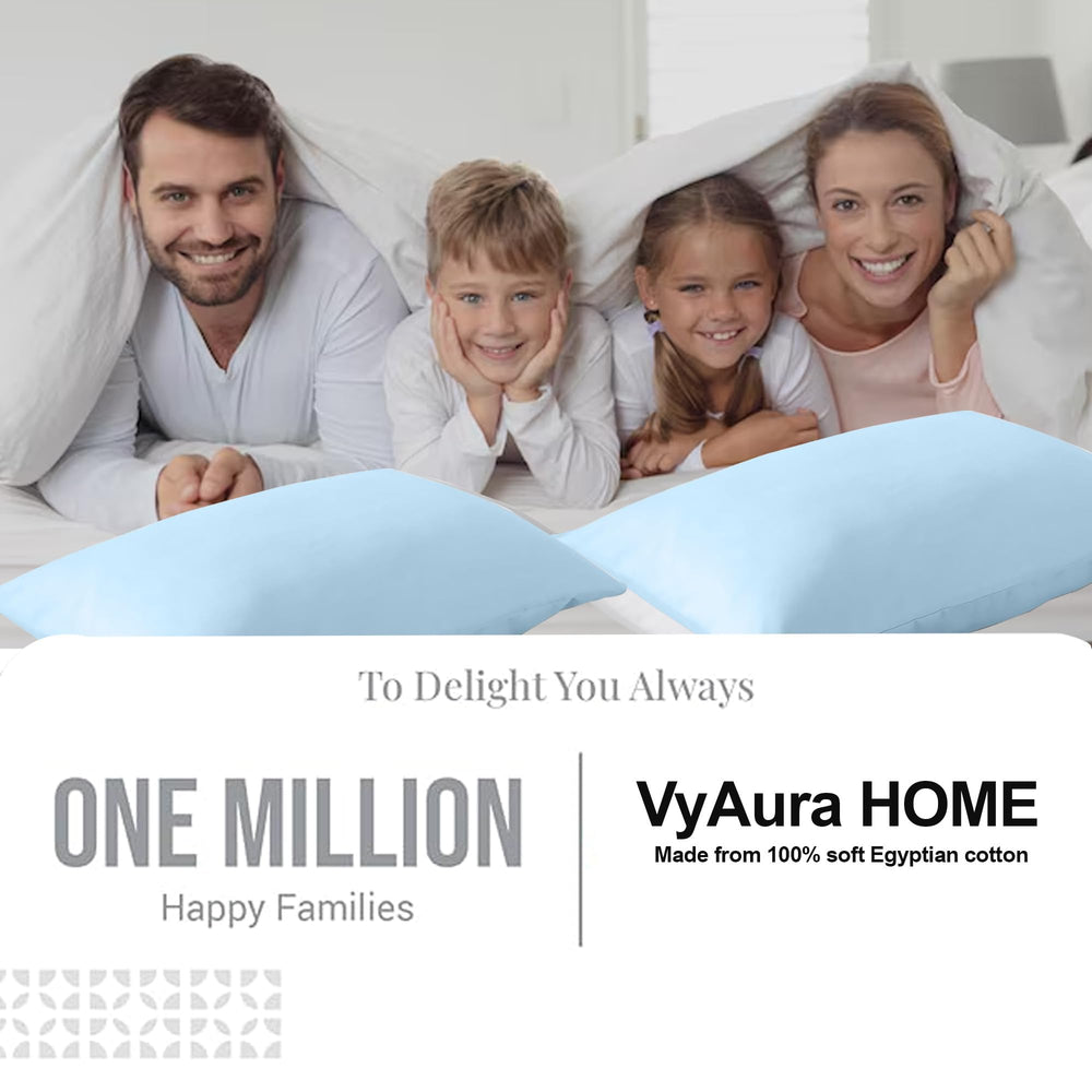 VyAura HOME 2-pack gift-ready pillow cases for families on the go.