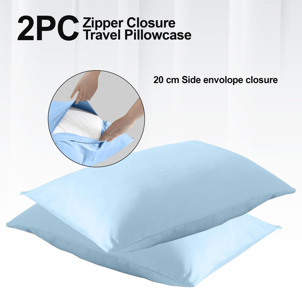 VyAura HOME hidden zipper keeps toddler pillow securely in place.