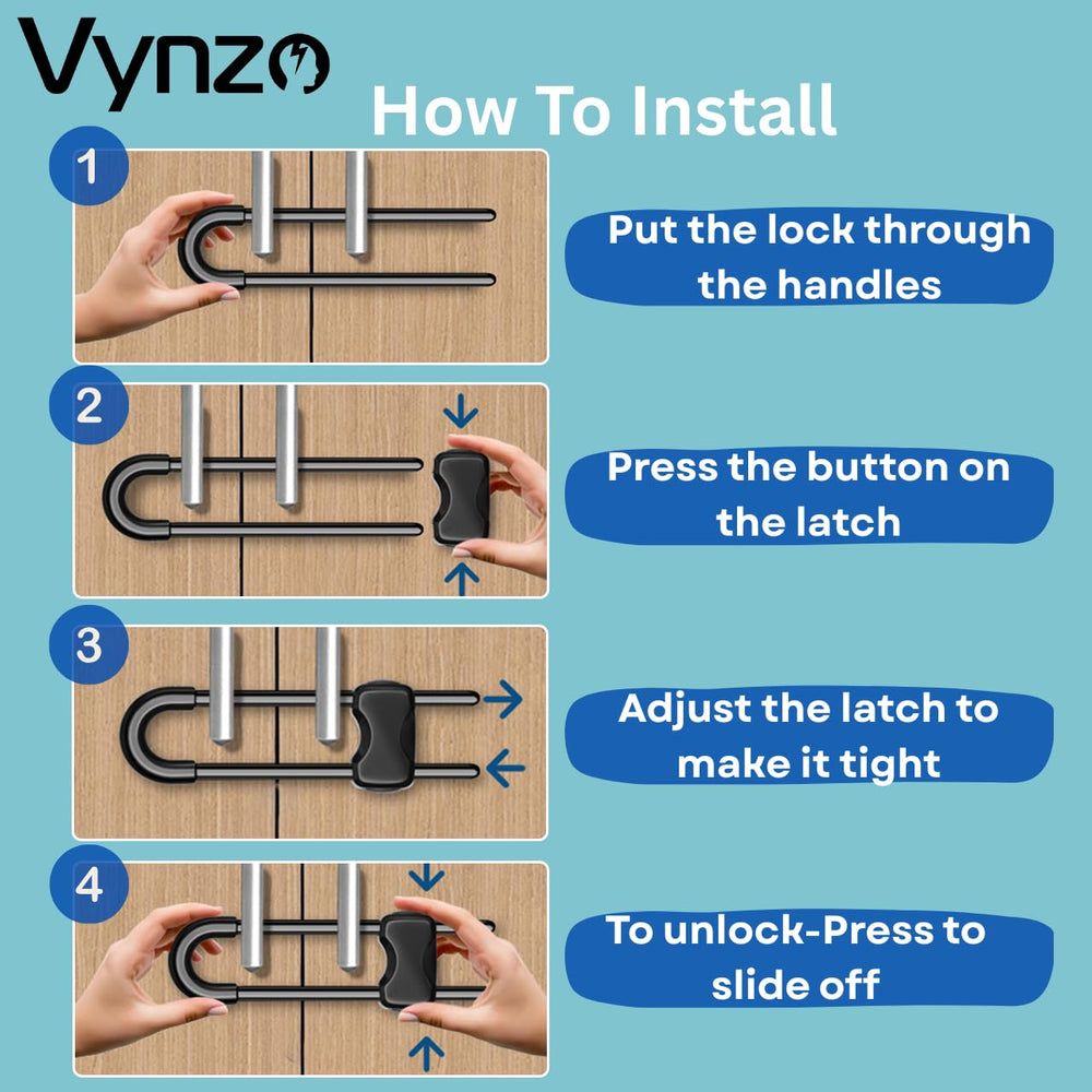 VYNZO durable ABS construction ensures long-lasting child safety.