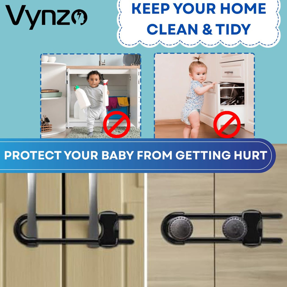 VYNZO kitchen and bathroom use shows multi-use safety design.