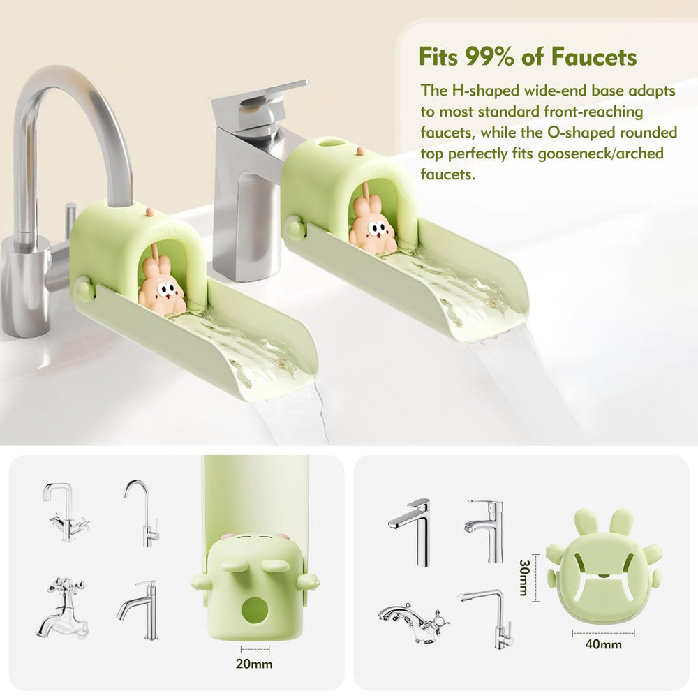 VZVOO bunny-shaped extender adds playful element that encourages hygiene