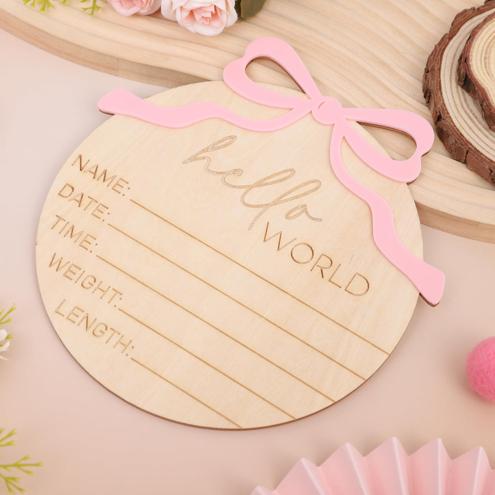 WAUAO pink baby girl decor sign enhances photo sessions