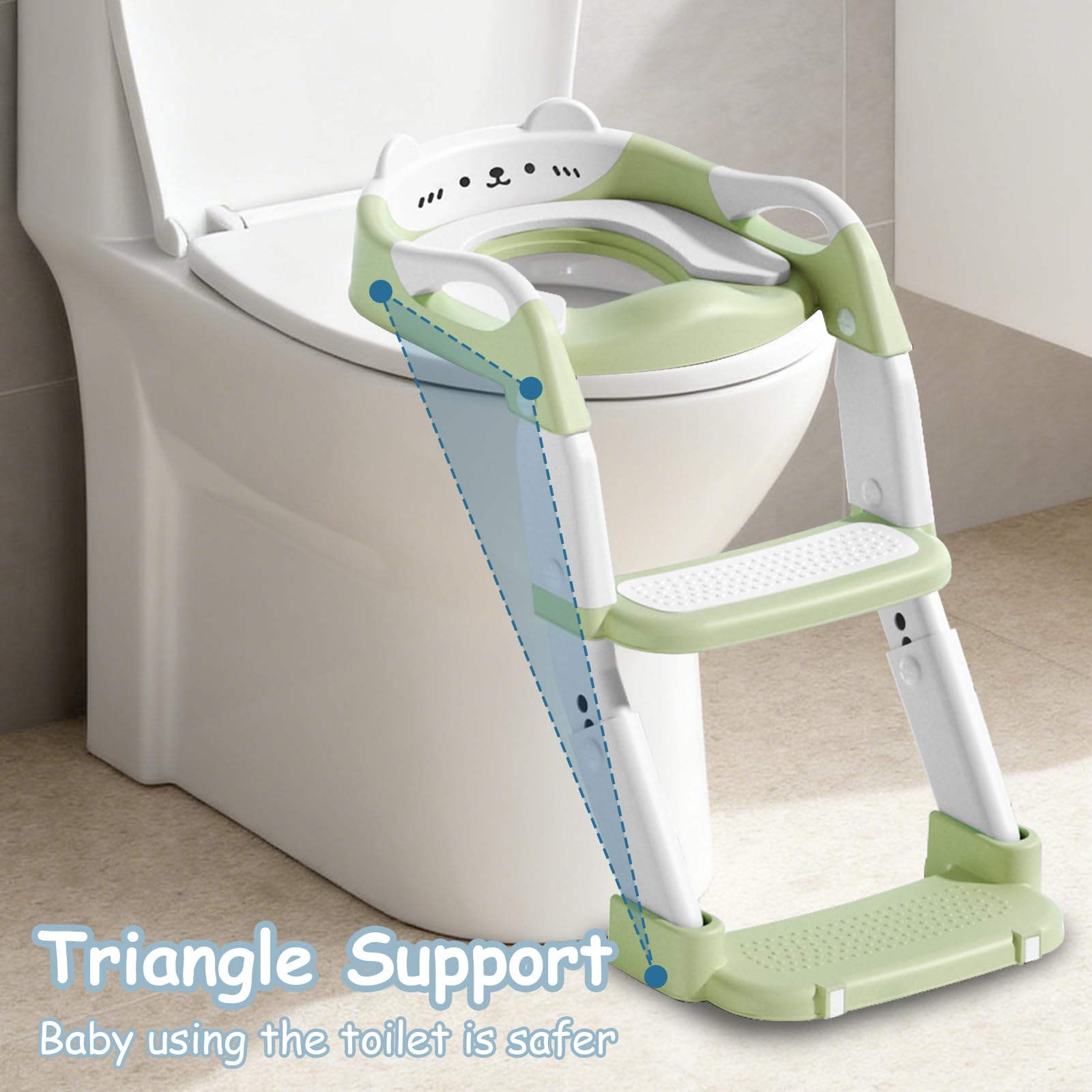 WAAYAA height adjustable step fits growing child for proper posture.