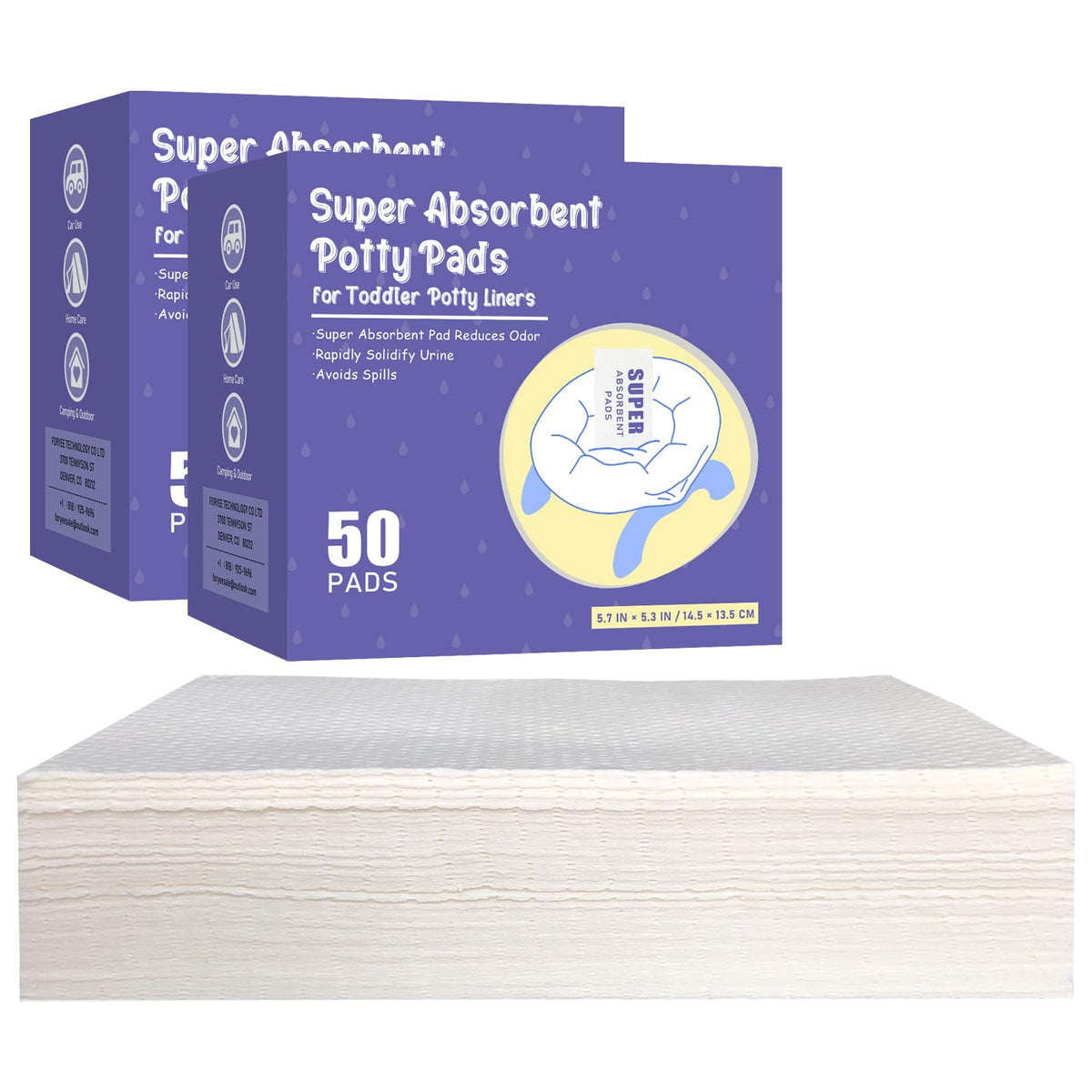 WAAYAA potty pads absorption-action provide rapid containment for mess-free potty sessions.