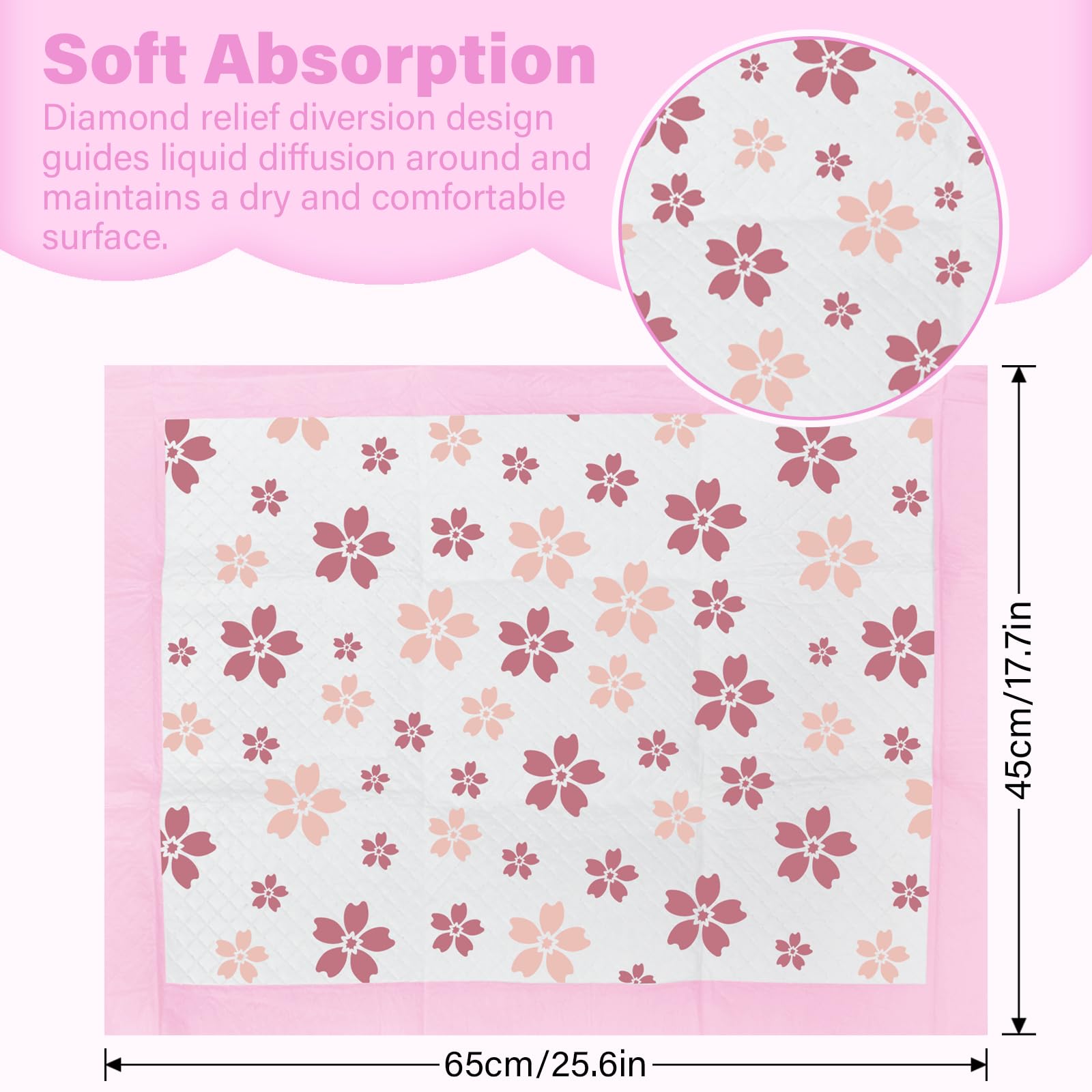 WAAYAA quick-drying, highly absorbent middle layer locks in moisture fast.