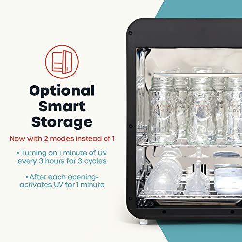 Wabi Baby adjustable shelf adapts to different bottle sizes