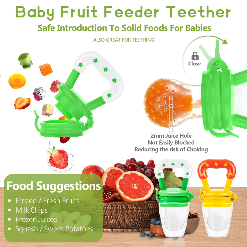 WAJIAYON 3oz squeeze spoon feeder showing precise portioning to reduce mess.