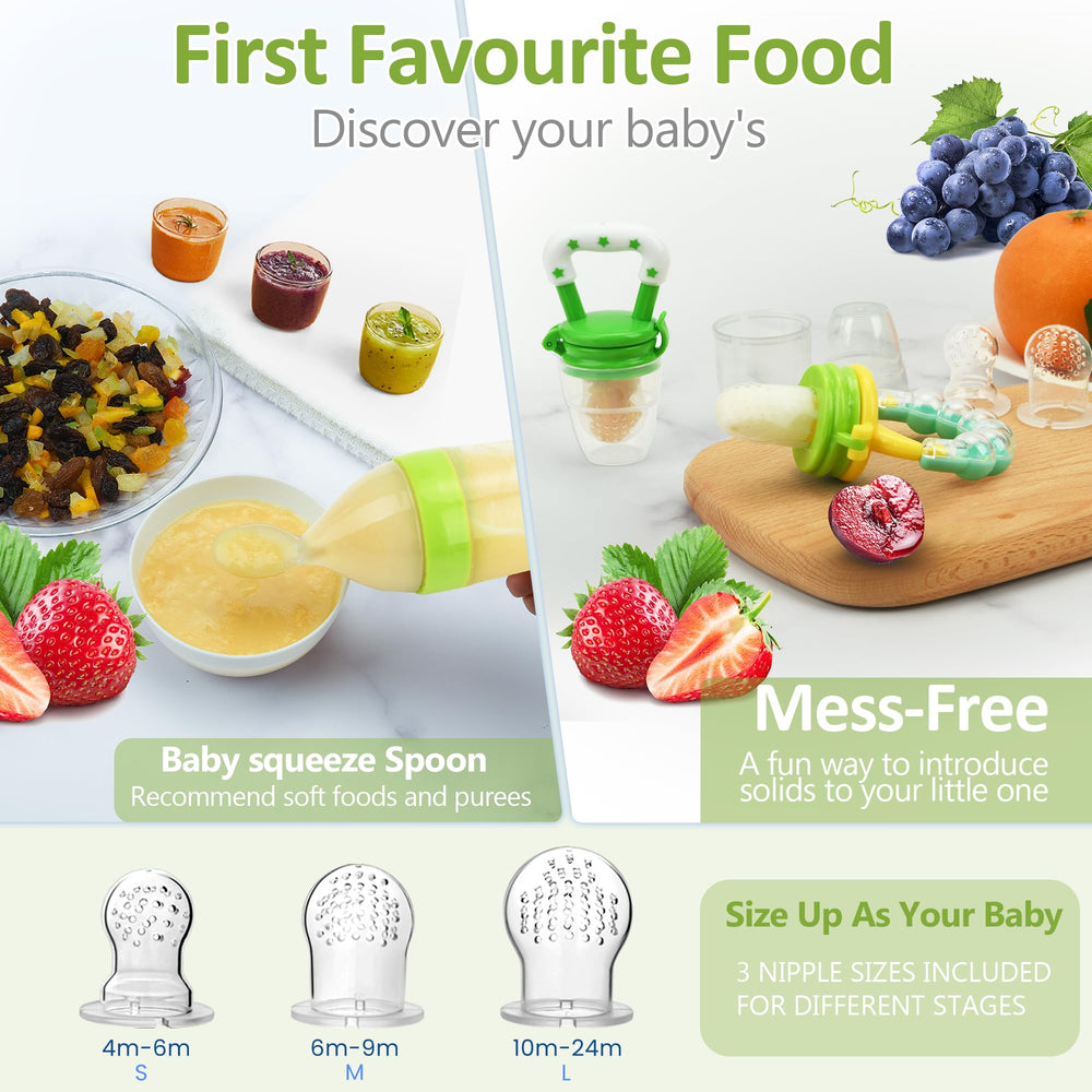 WAJIAYON fruit feeder pacifier close-up with soft silicone for safe bites.