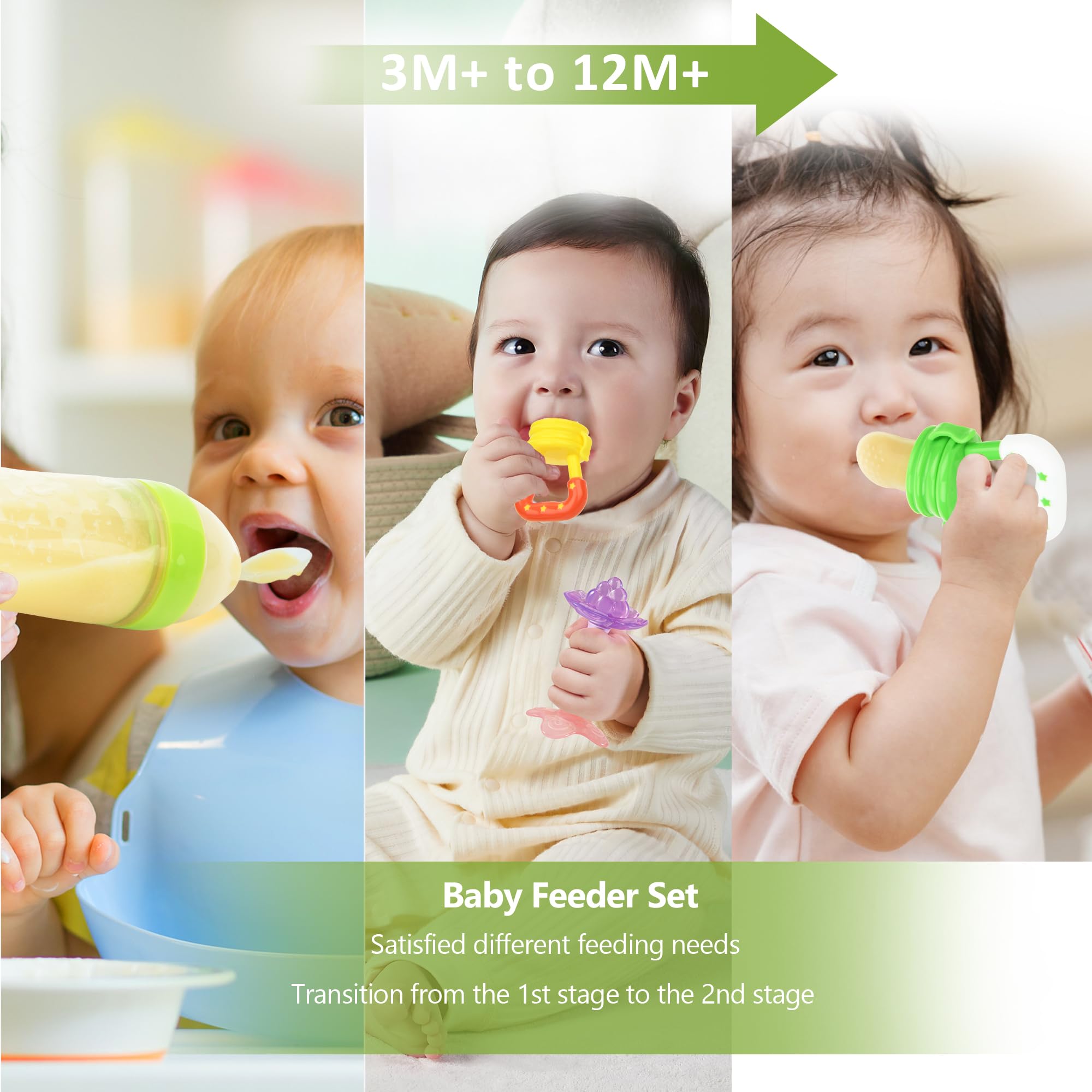 WAJIAYON pacifier clip accessory keeps the feeder handy and secure.