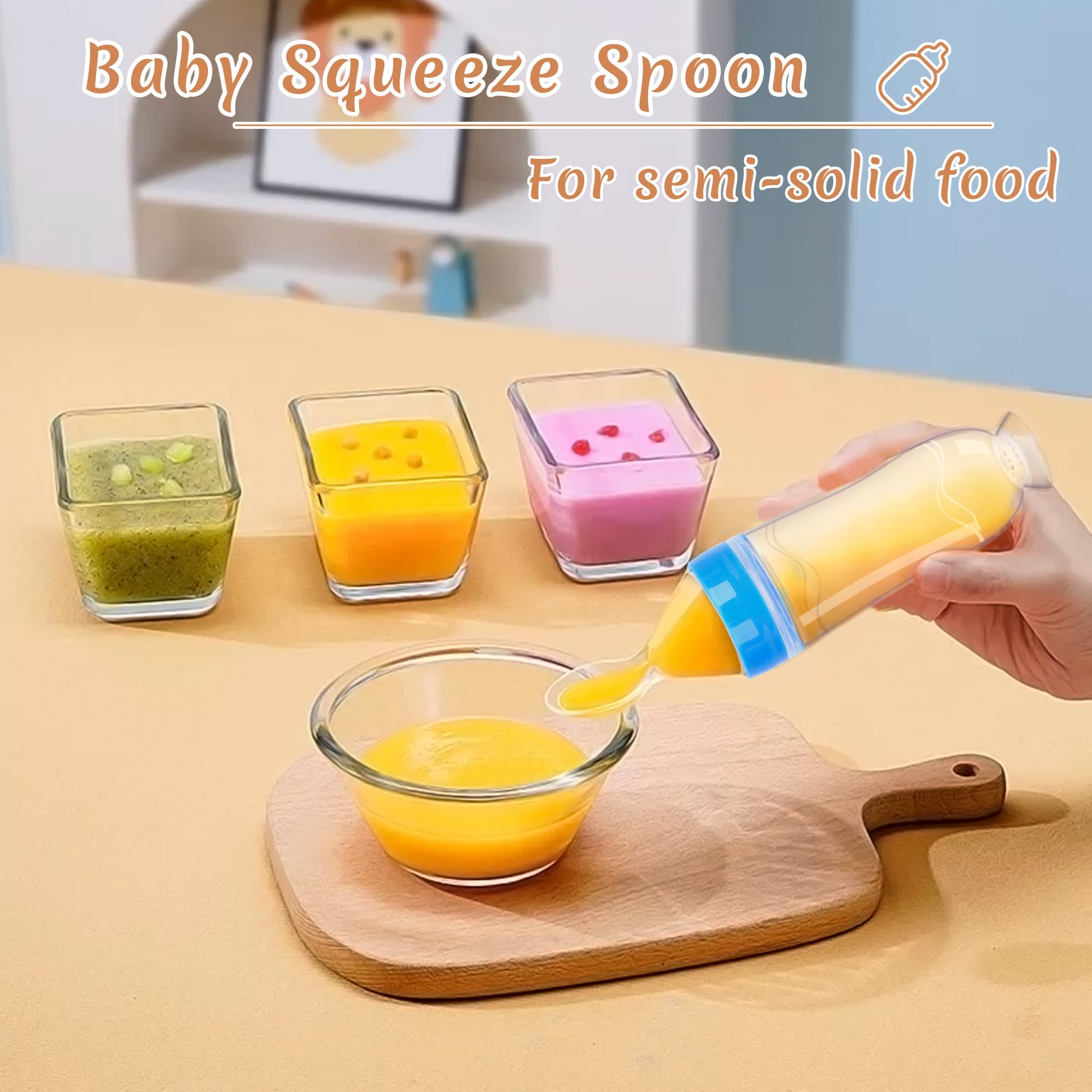 WAJIAYON soft silicone tip provides gentle contact for baby feeding