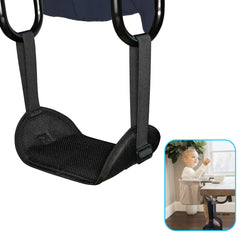 WaiNynyda baby footrest attached to Inglesina chair for stable seating during meals