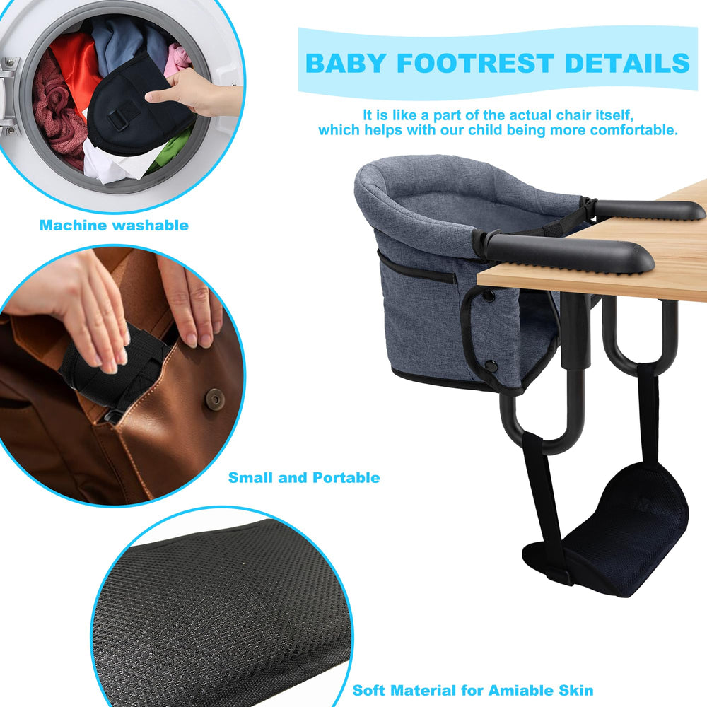 WaiNynyda footrest works with multiple fast table chairs for versatility