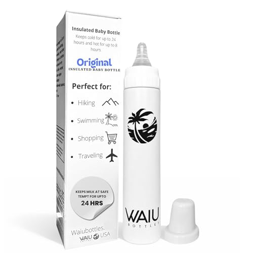 Waiu bottle vented nipple for smoother feeding on the go.