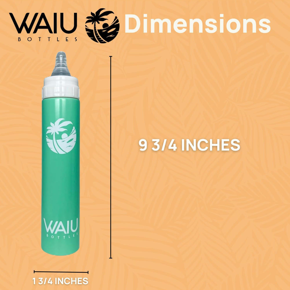 Waiu bottle in travel scene ready for busy days and outdoor adventures.