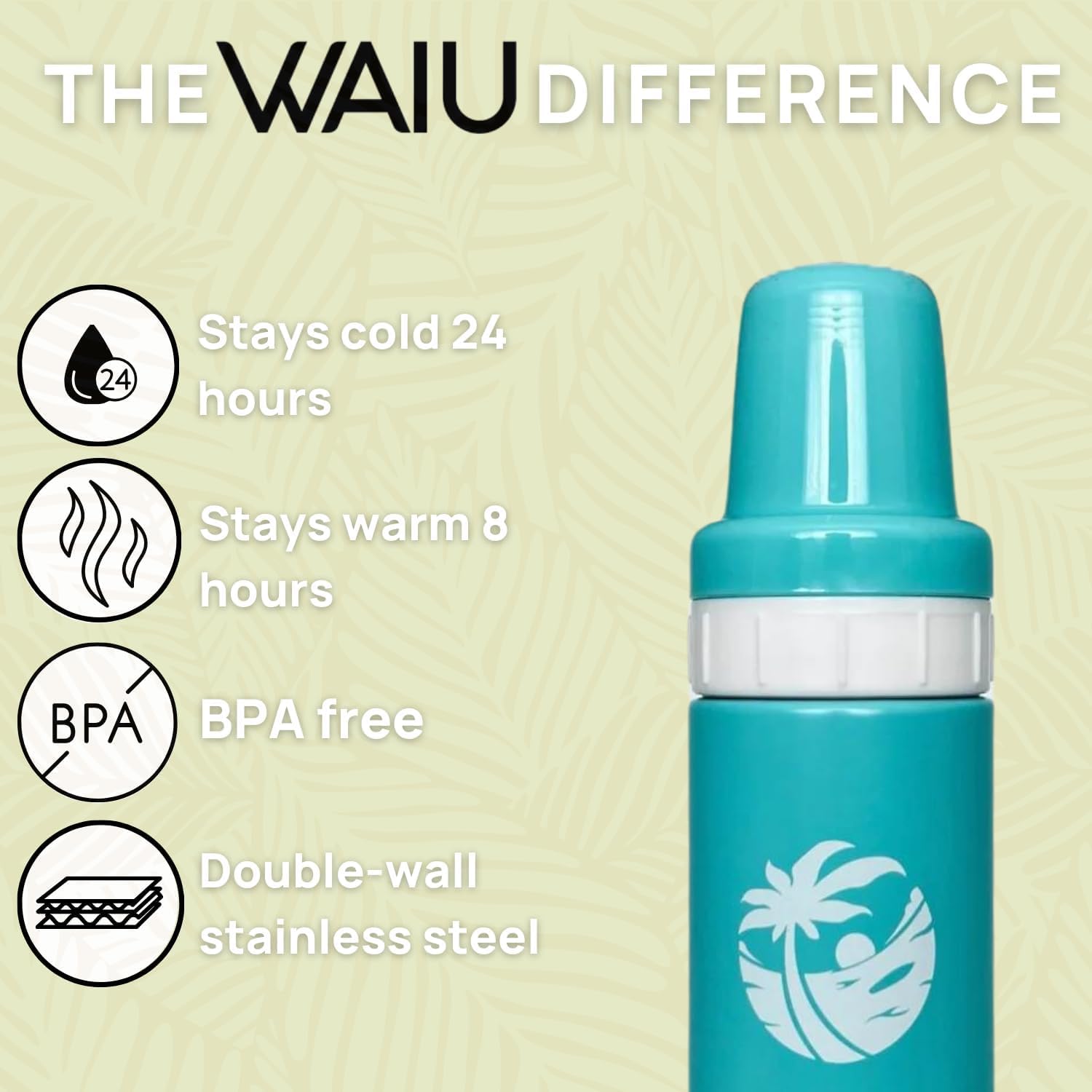 Waiu bottle warm retention up to 8 hours for sipping
