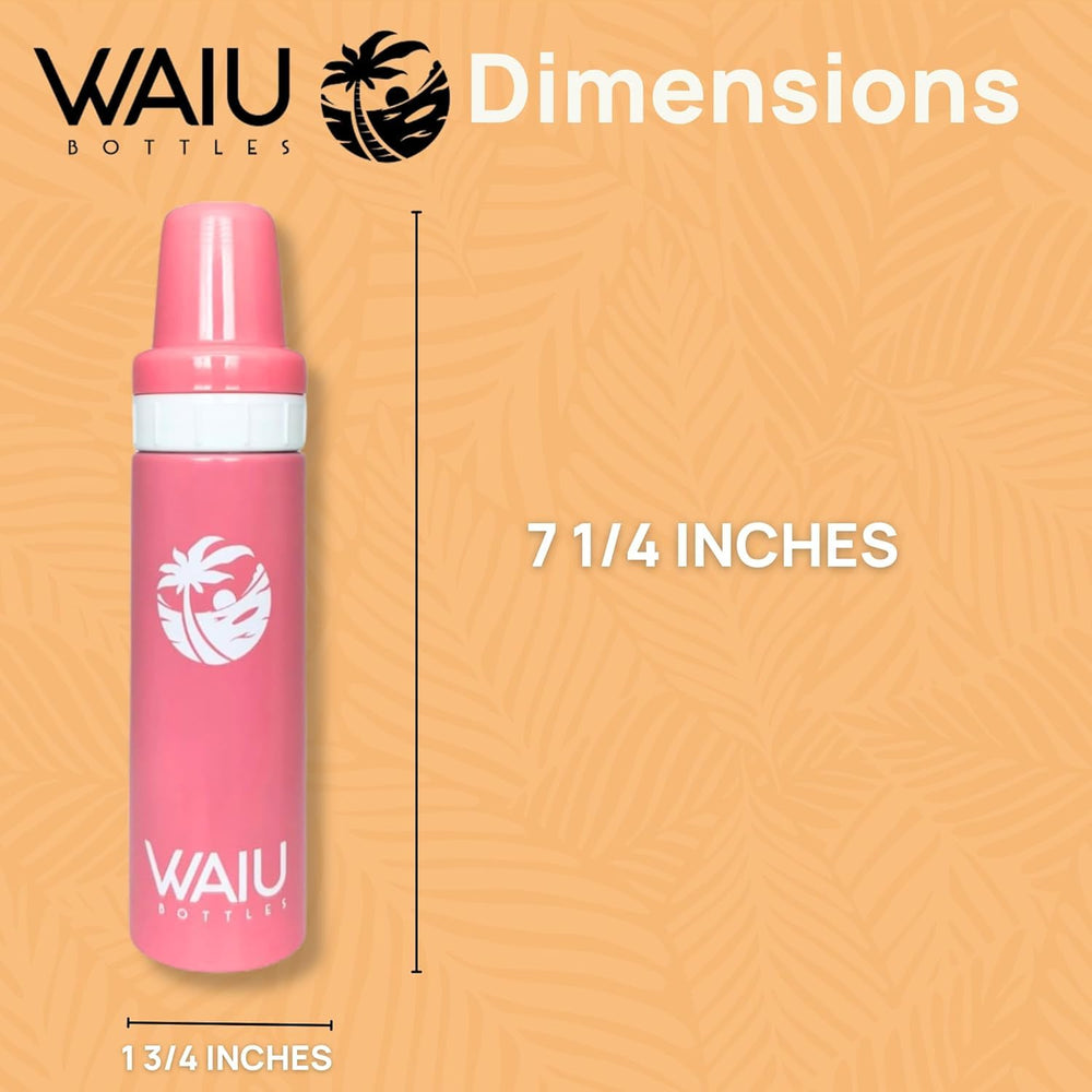 Waiu bottles BPA-free and easy to clean by hand.