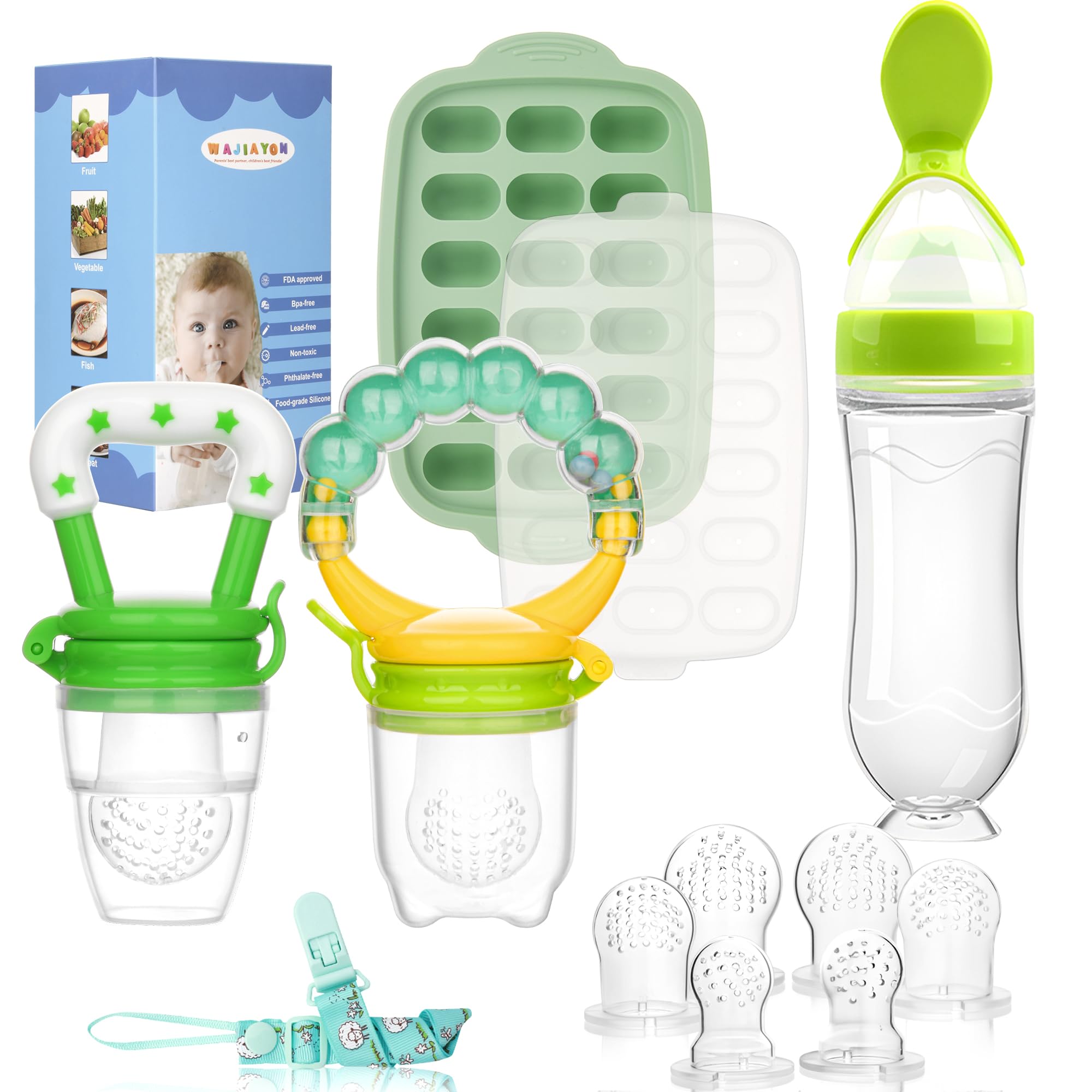 WAJIAYON gift-ready baby feeder set ideal for new parents.