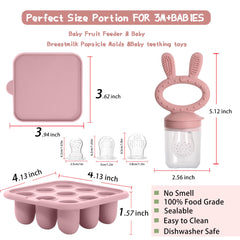 WAJIAYON silicone freezer tray stores purees neatly for quick meals.