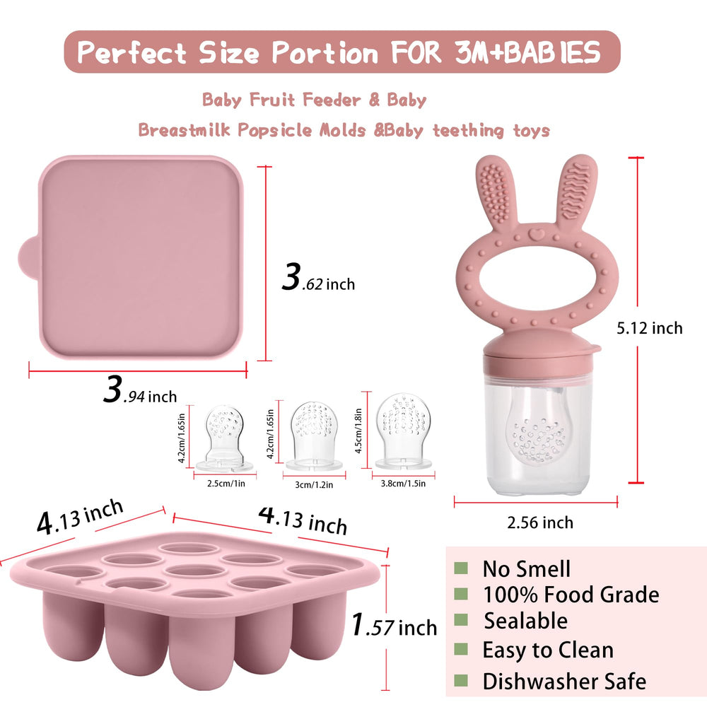 WAJIAYON silicone teether and pacifier feeder for soothing gums