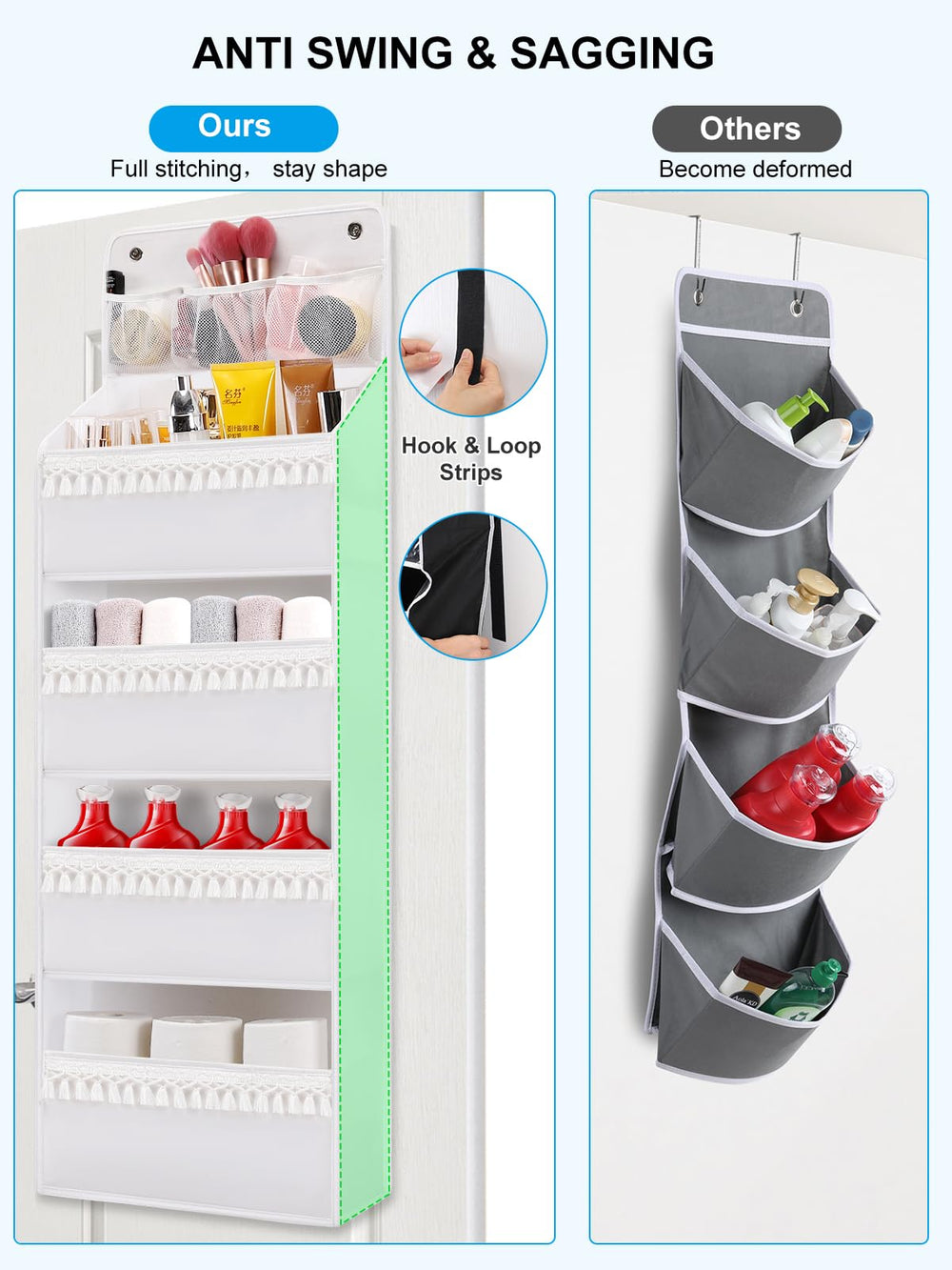 Wakaye four-pocket storage suitable for nursery or bathroom items