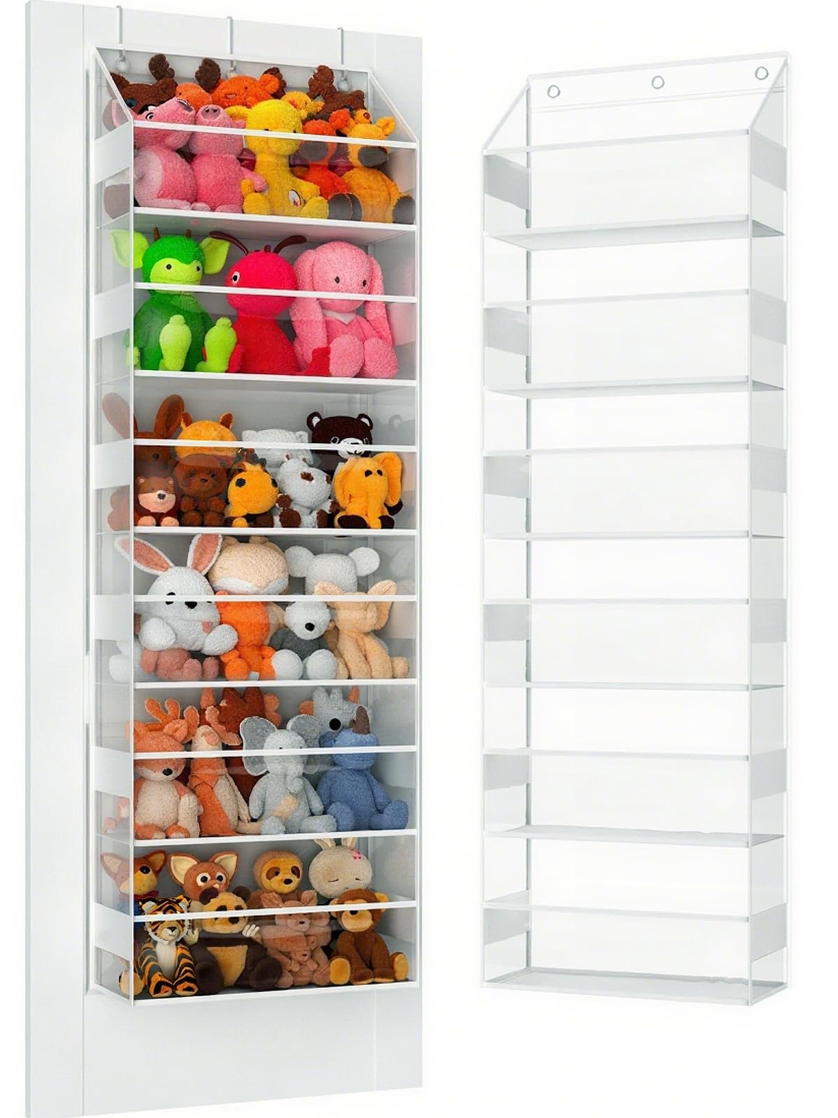 Wakaye over-the-door organizer with 6 large pockets, ideal for toys.