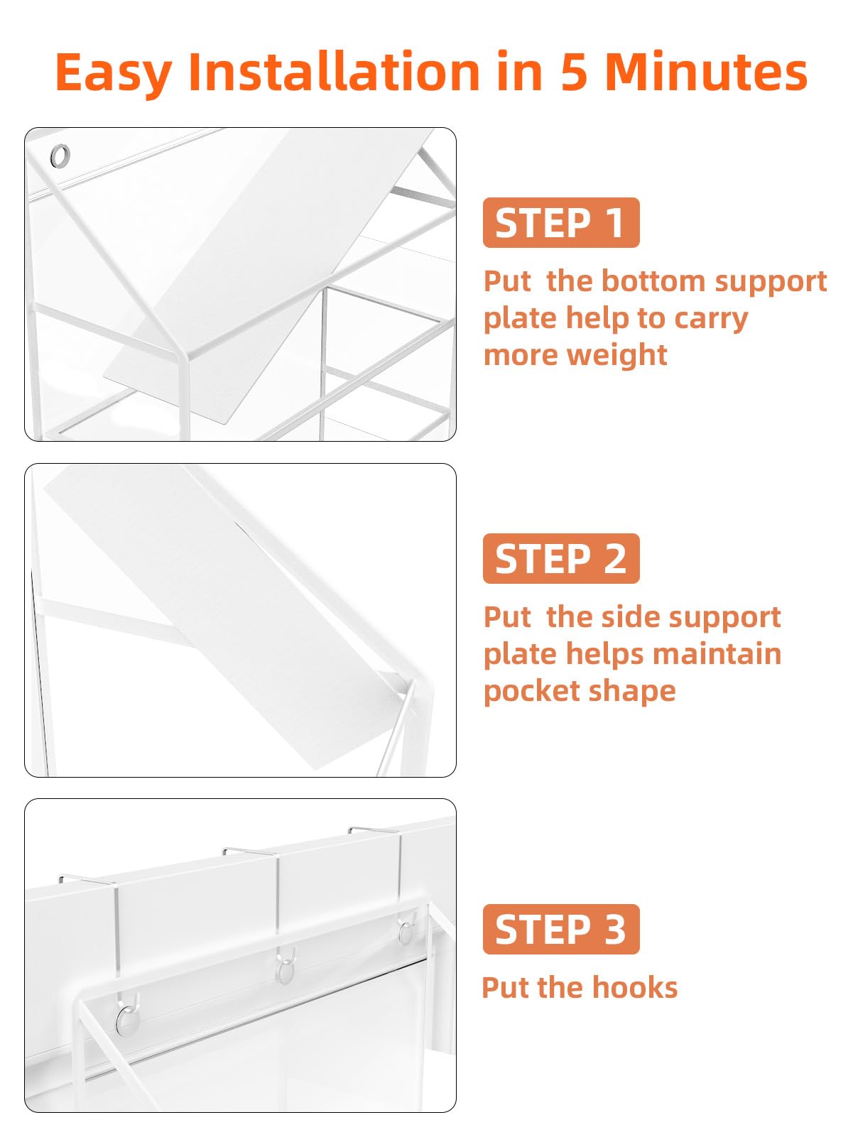 Wakaye nursery and bathroom use saves space on doors.