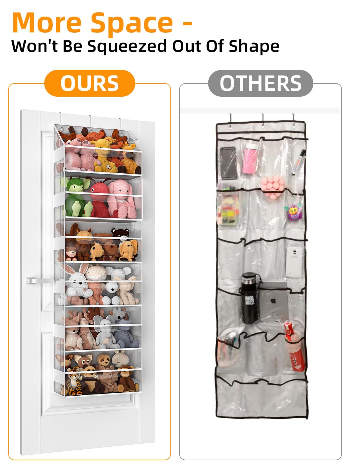 Wakaye organizer side pocket detail enables quick access to items.