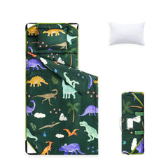 Wake In Cloud cot nap mat with dinosaur design offers cozy daycare naptime.