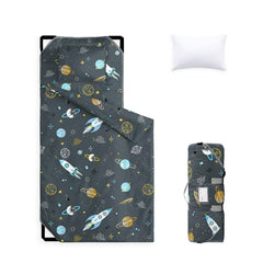 Wake In Cloud cot nap mat with rocket design for cozy, imaginative naps