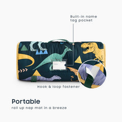 Wake In Cloud dinosaur world illustration adds whimsy to nap time.