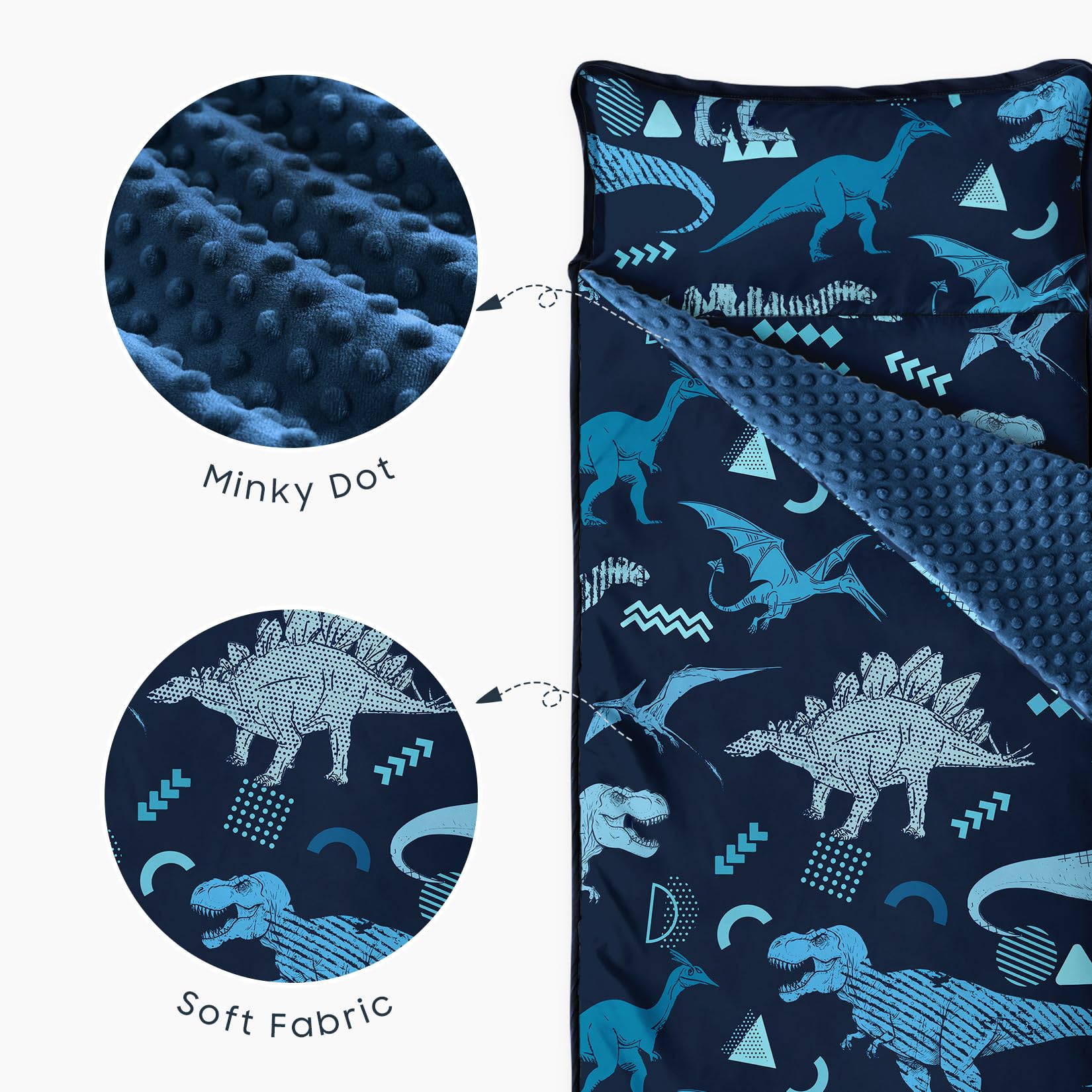 Wake In Cloud Machine-Washable Nap Mat offers easy care and long-lasting durability for busy days.