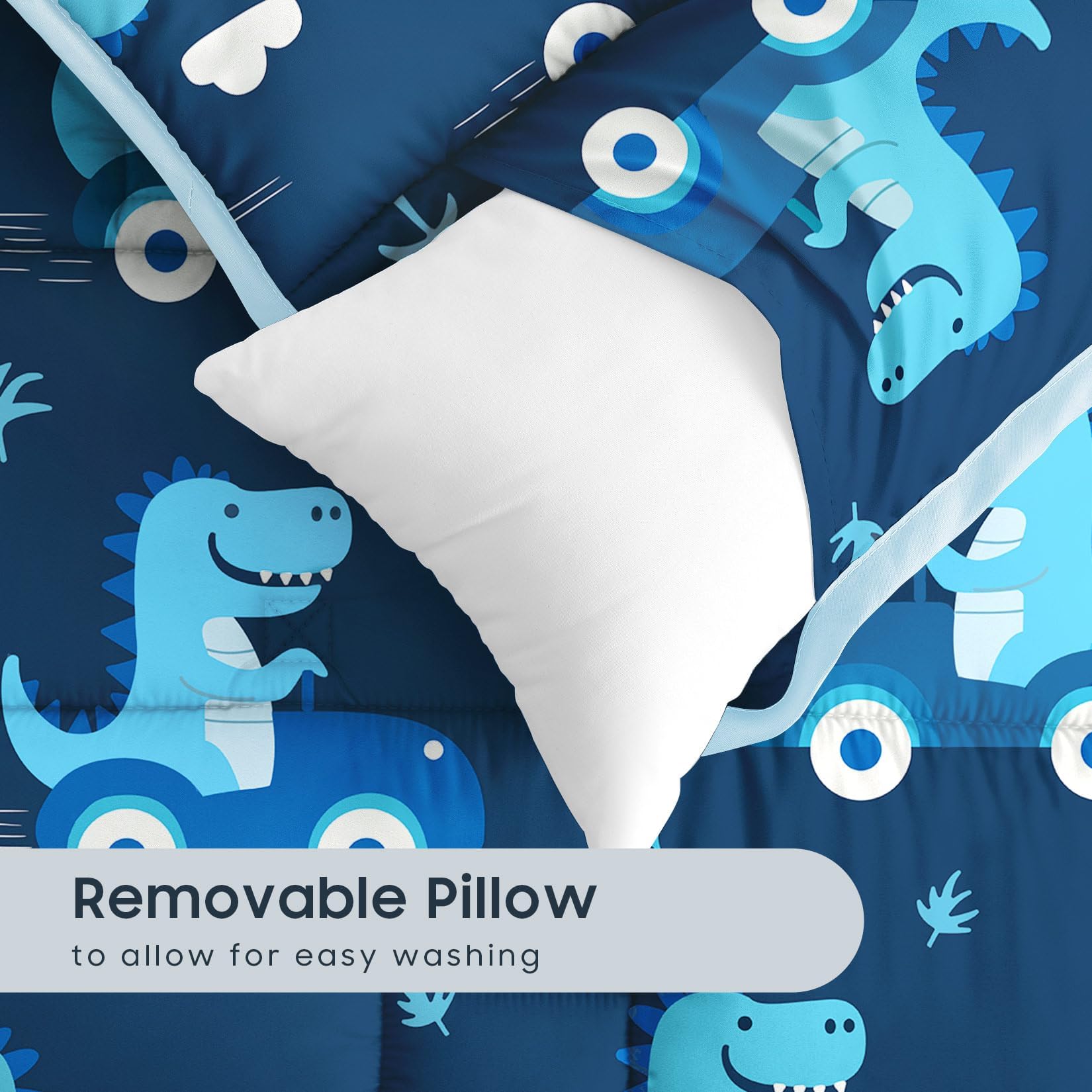 Wake In Cloud Minky dot blanket adds extra softness for nap time.