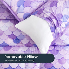 Wake In Cloud minky dot blanket adds extra warmth and softness