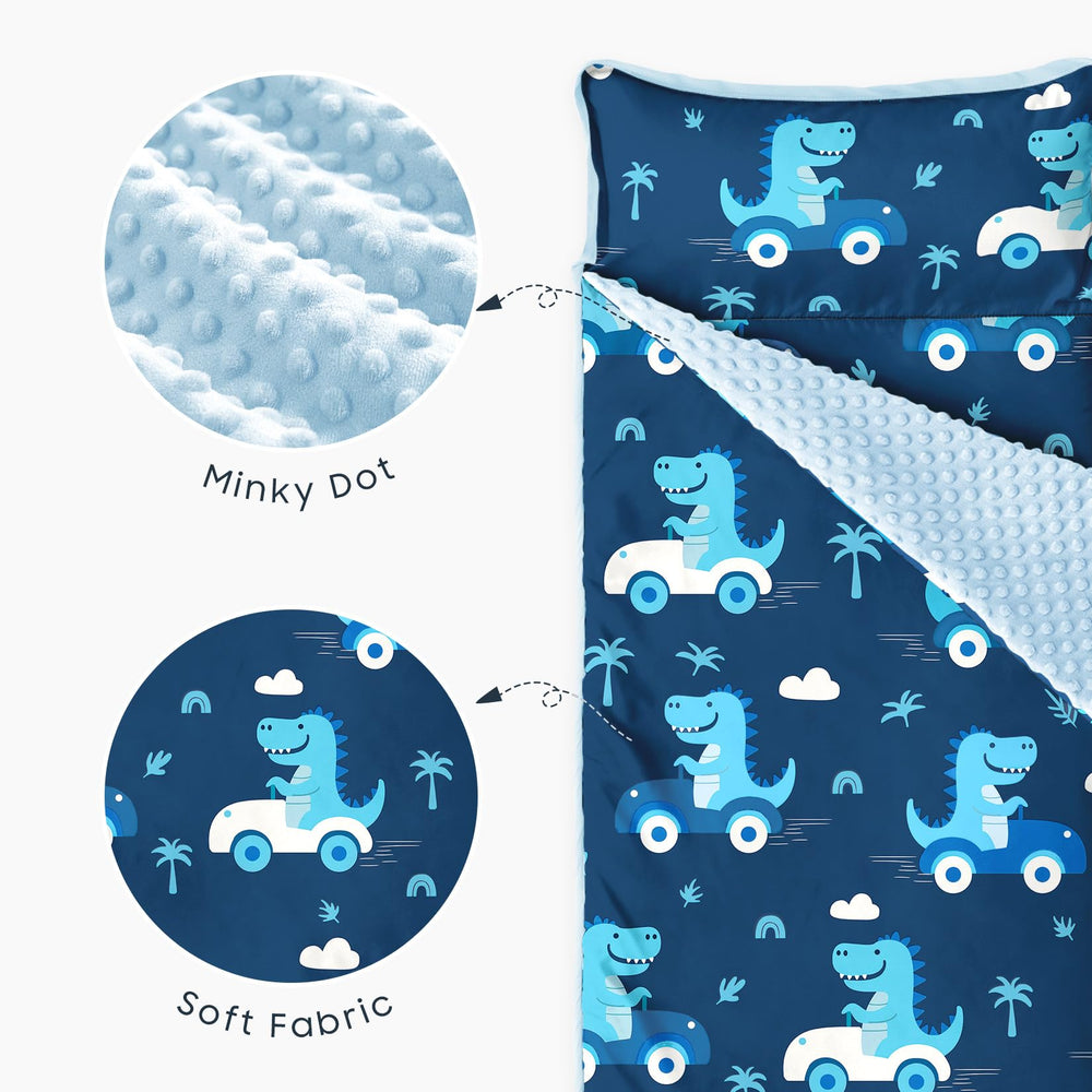 Wake In Cloud Nap Mat measures 53 by 21 inches for toddlers.