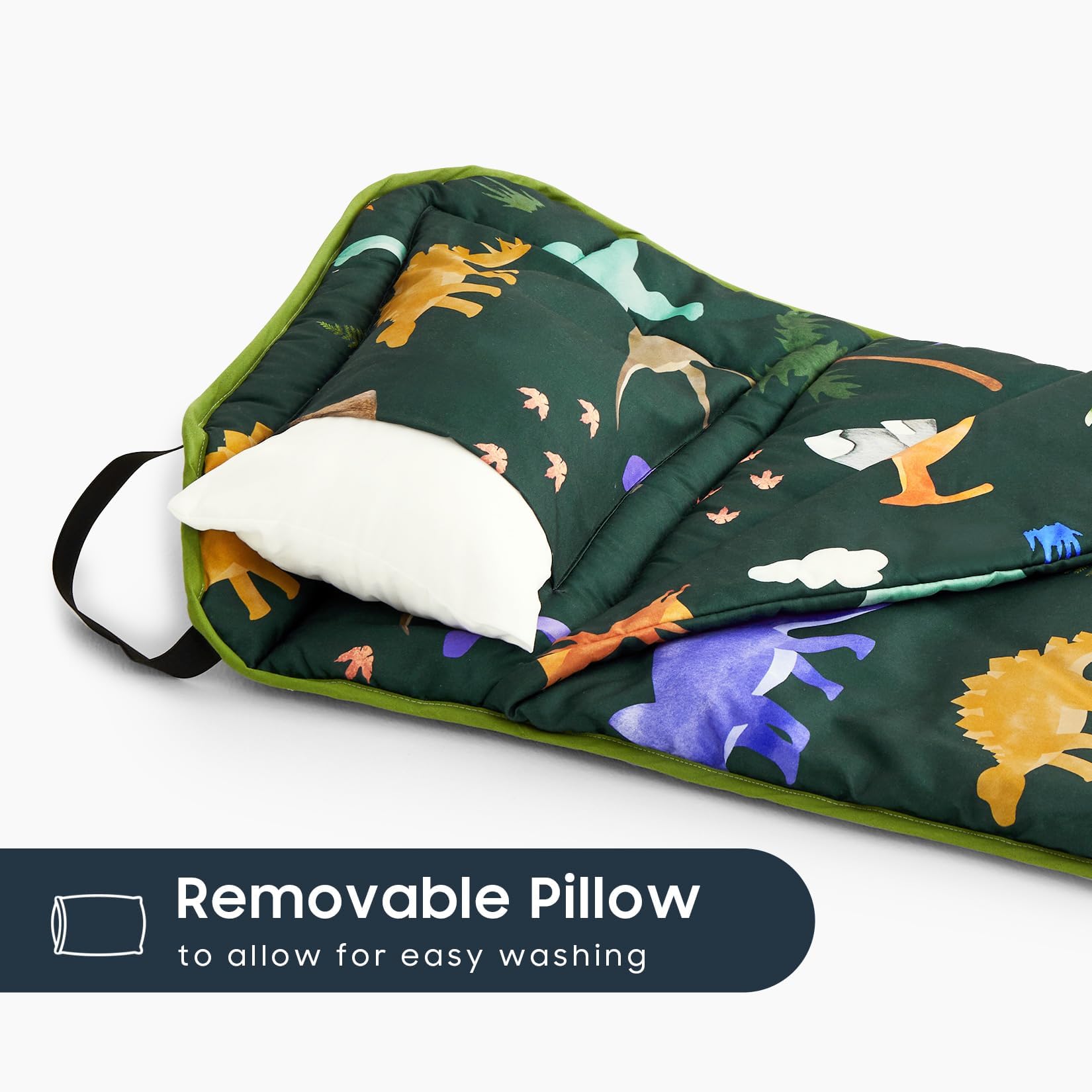 Wake In Cloud nap mat includes blanket for all-in-one comfort.