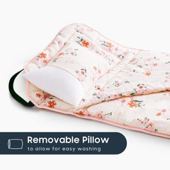 Wake In Cloud nap mat with blanket delivers cozy coverage for rest.