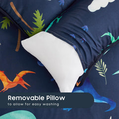 Wake In Cloud nap mat with cozy blanket for soothing rest