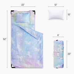 Wake In Cloud nap mat with detachable pillow for comfy rest