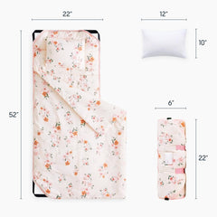 Wake In Cloud nap mat fabric close-up shows soft cotton texture for daily comfort.