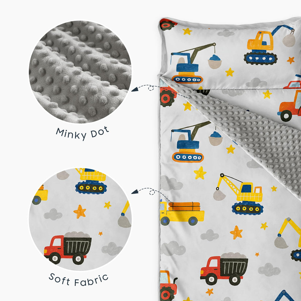 Wake In Cloud nap mat is machine washable for simple care.