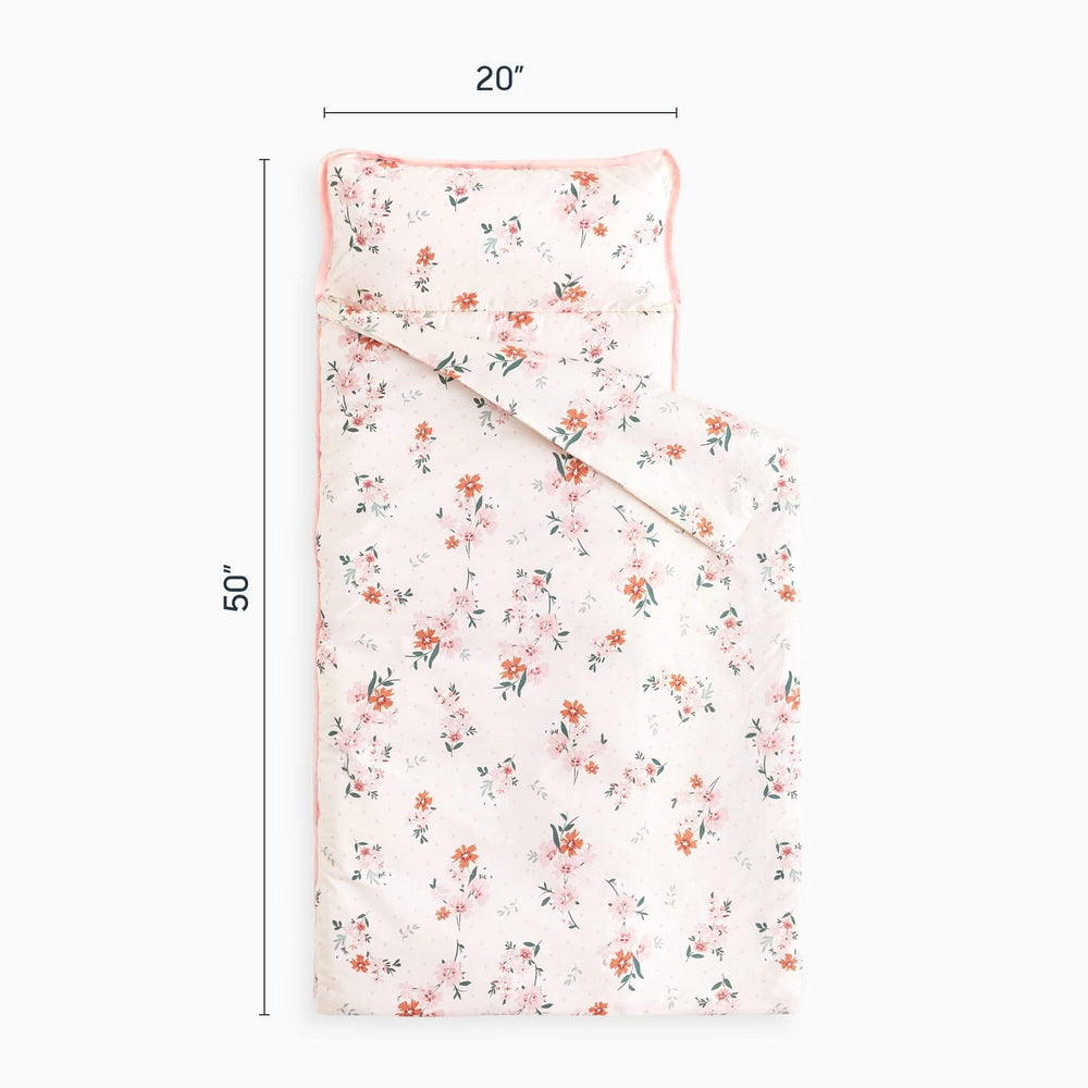 Wake In Cloud nap mat includes pillow and blanket for all-in-one comfort.