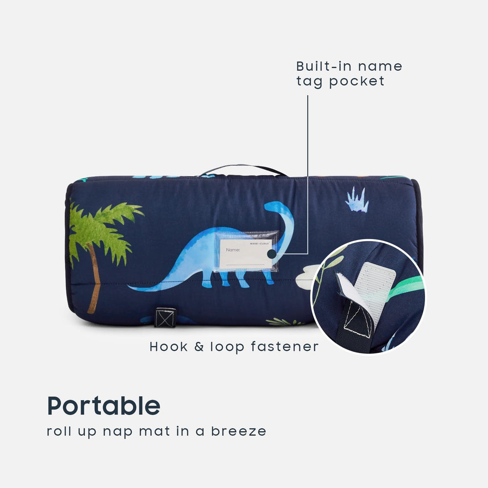 Wake In Cloud nap mat with removable pillow for flexible naptime setups