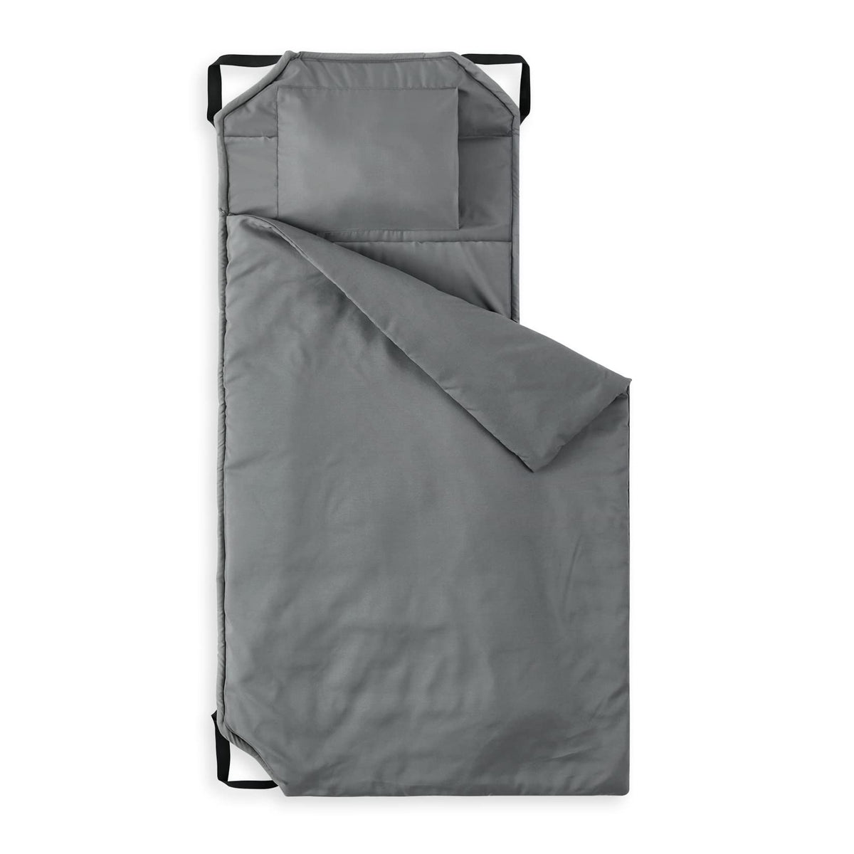 Wake In Cloud nap mat roll-handle for easy transport during daycare and travel.