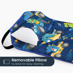 Wake In Cloud rollable nap mat with handle eases preschool transitions.