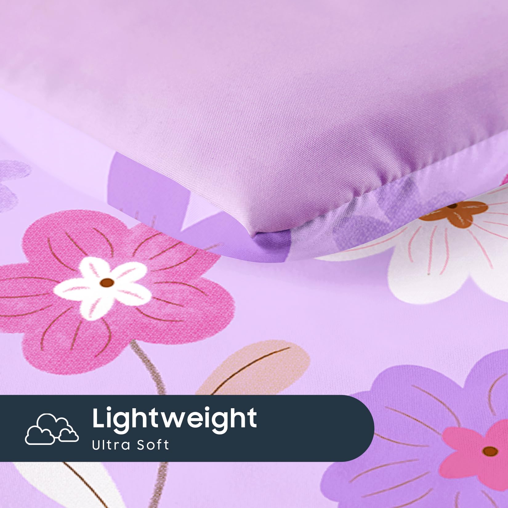Wake In Cloud fitted sheet with 8-inch pocket supports secure fit on toddler mattresses.