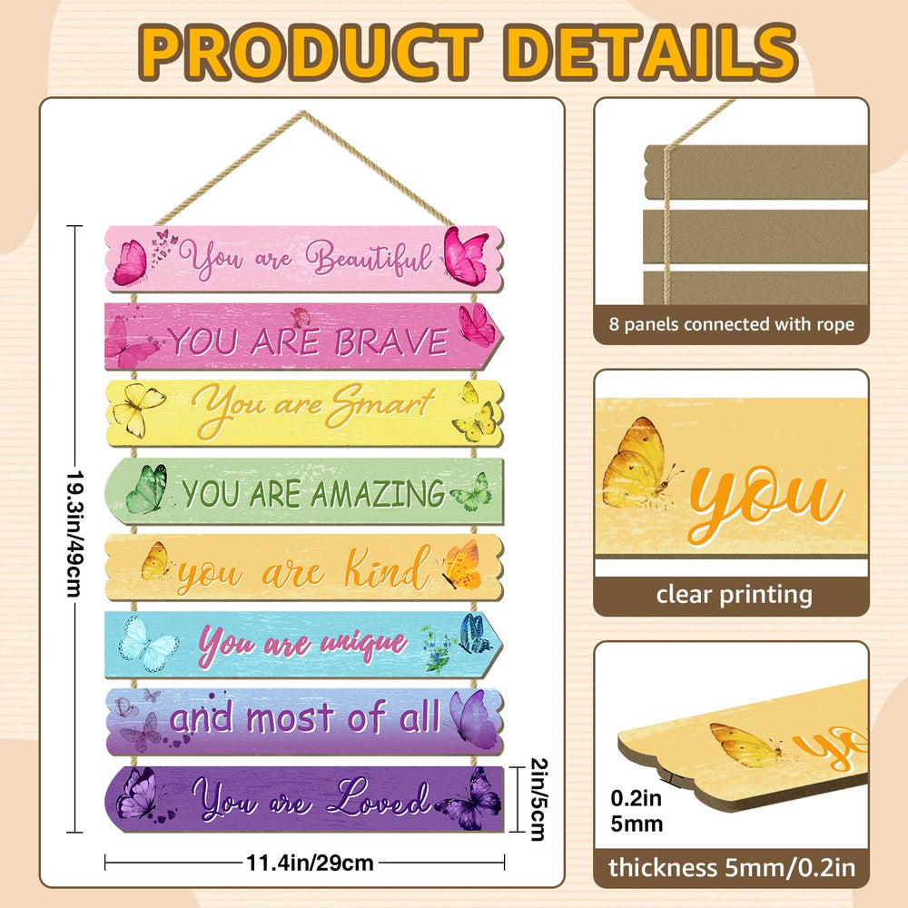 WAKOSAN butterfly wall art collection adds color and inspires daily motivation.